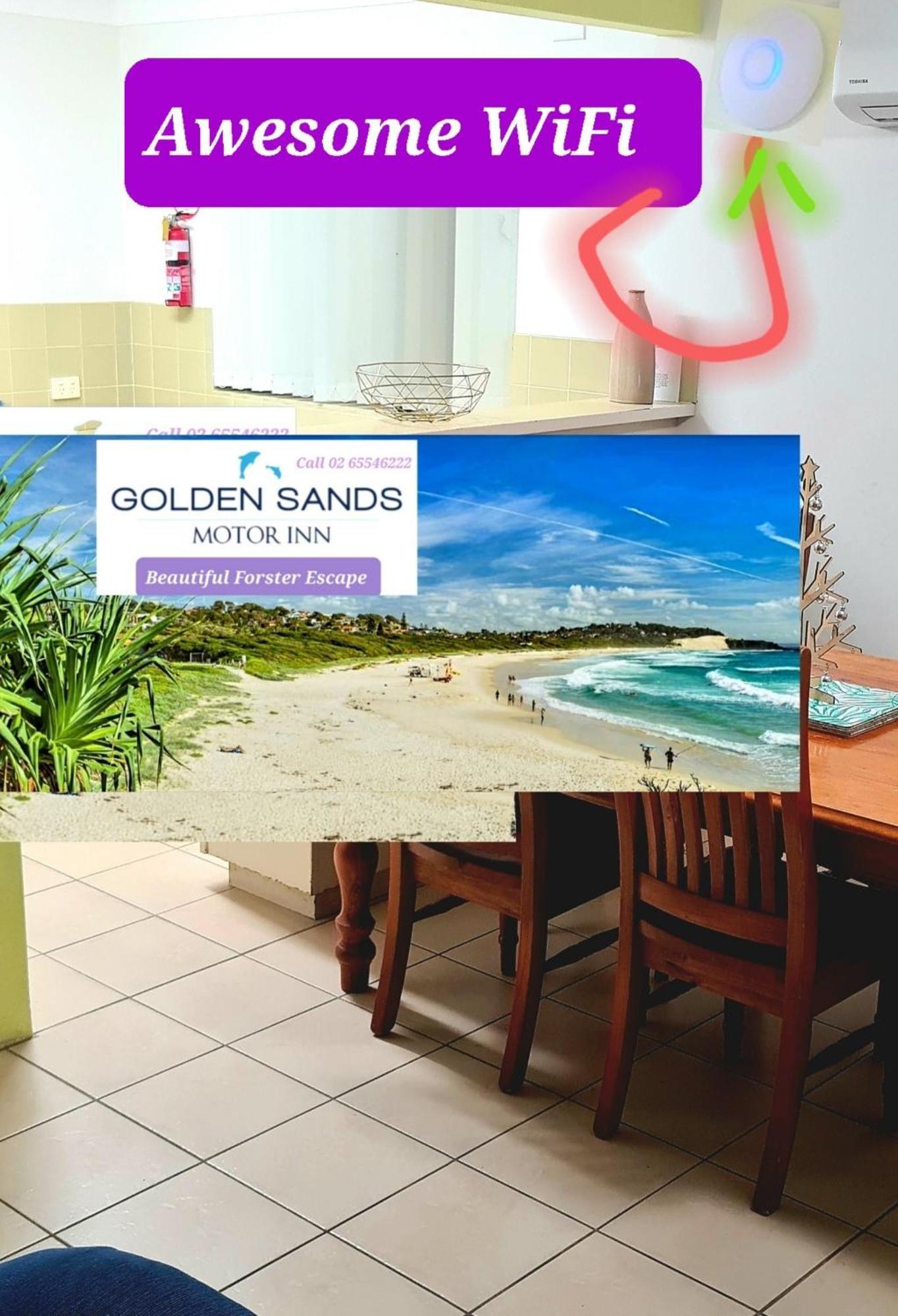 Golden Sands Motor Inn Forster Exteriör bild